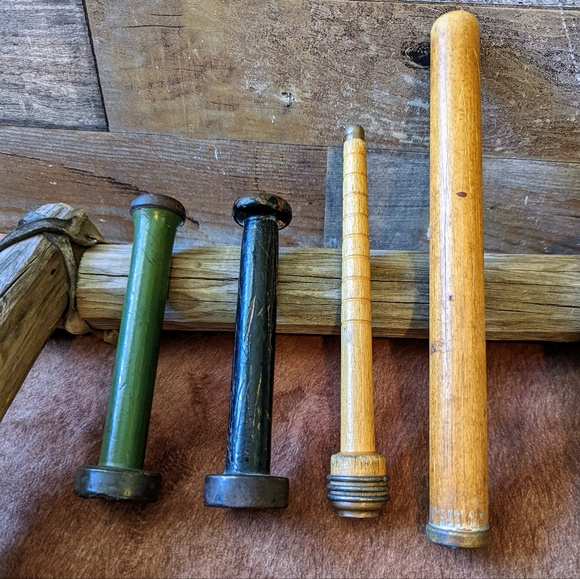 Antique Wood Spindles Bundle - Picture 1 of 15